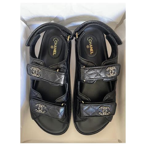 chanel dad leather sandals|Chanel dad sandals price philippines.